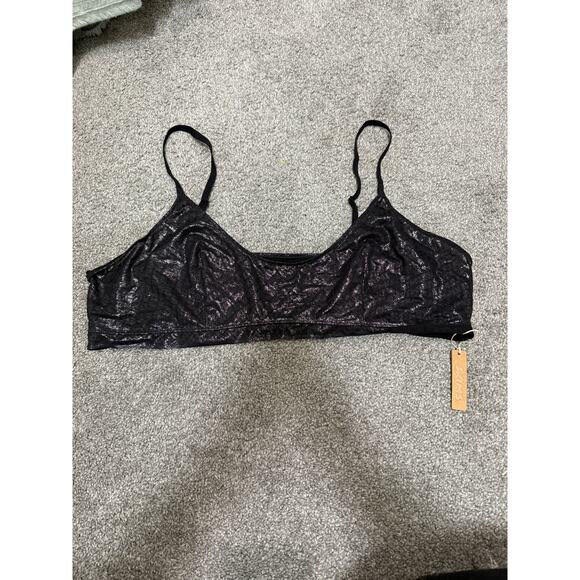 Skims logo bralette in onyx size 4XL - NEW - Picture 5 of 5